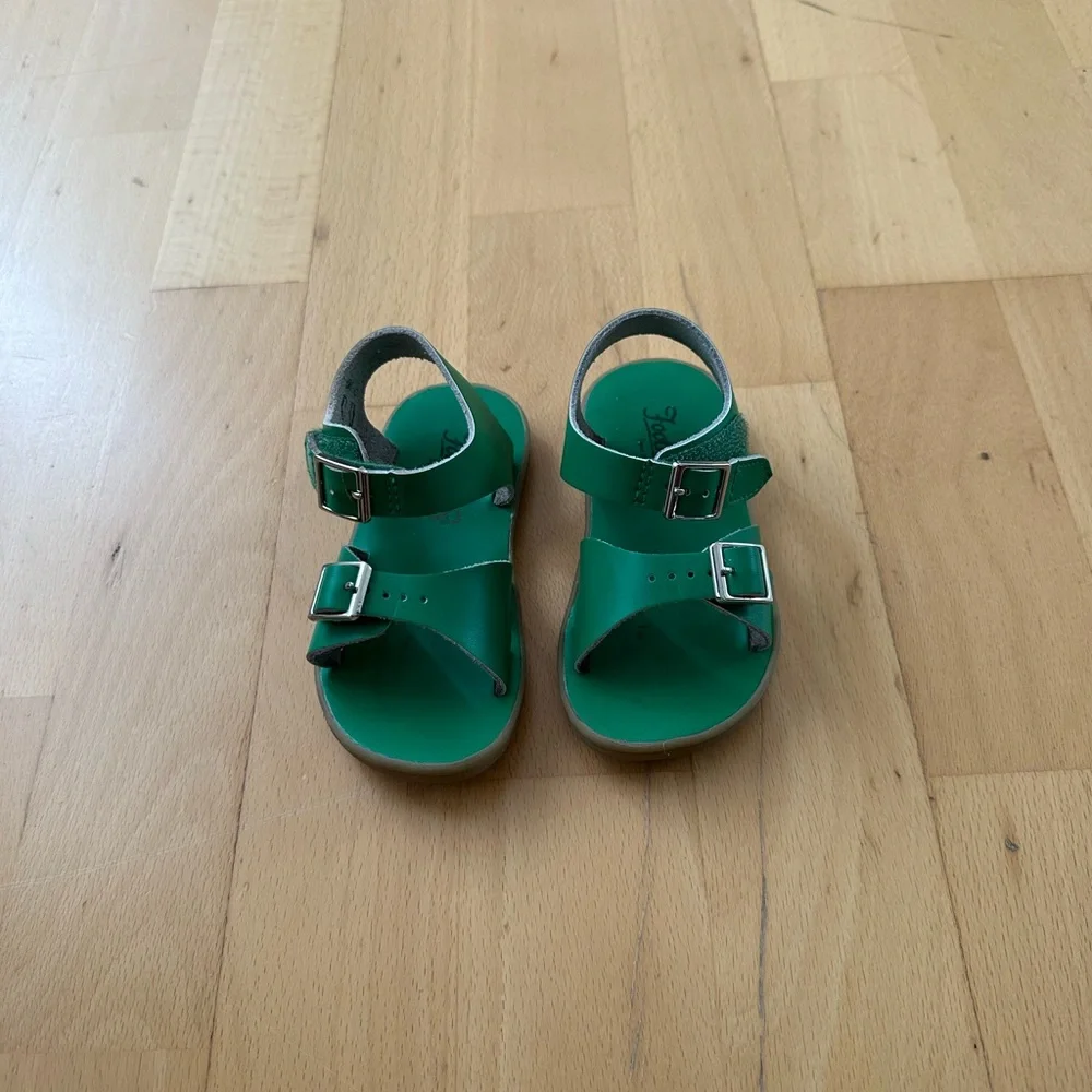 FootMates Green Double-Buckle Kids Sandals